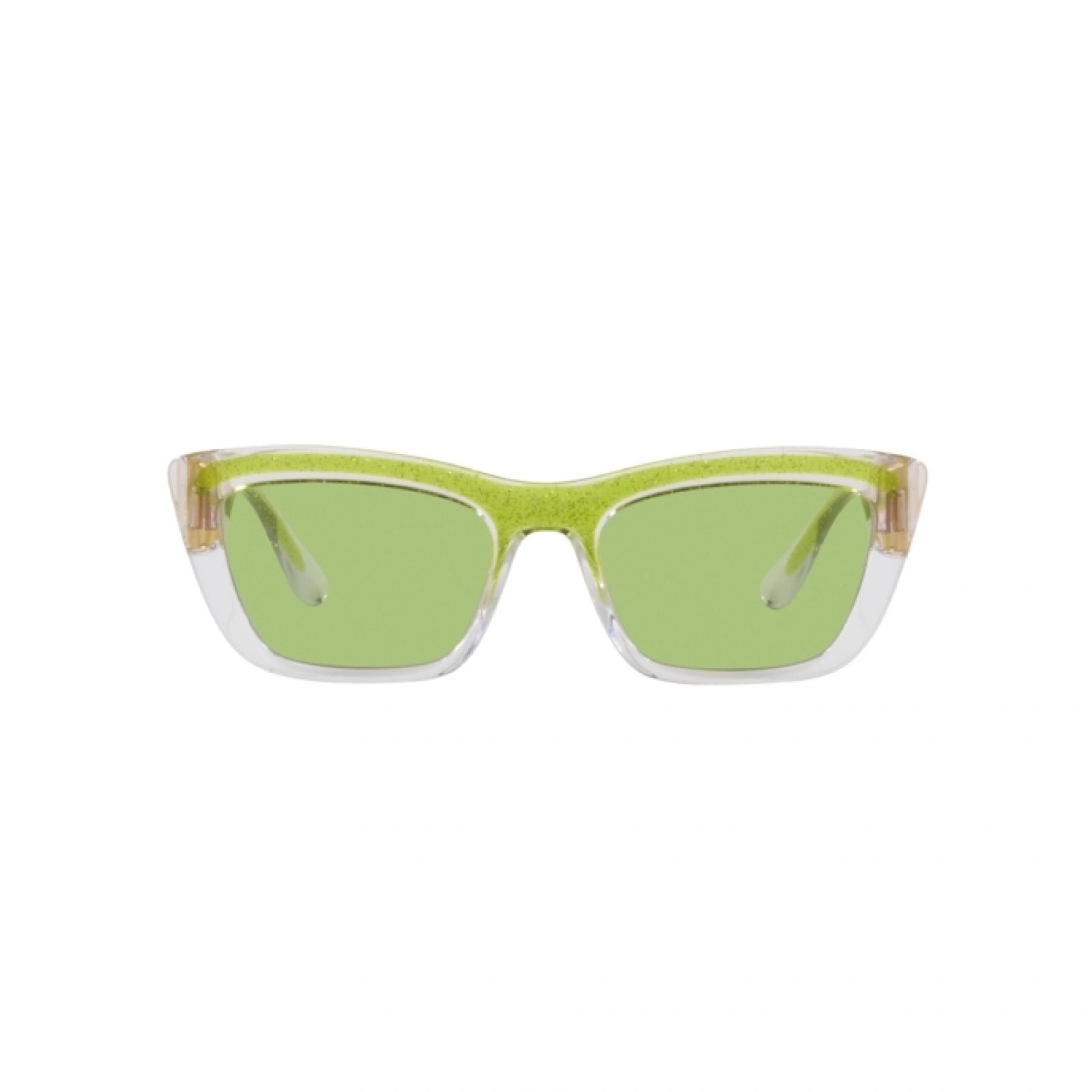 DOLCE & GABBANA DG 6171 - 3354/2 GLITTER TRASPARENTE/VERDE | OCCHIALE DA SOLE DONNA