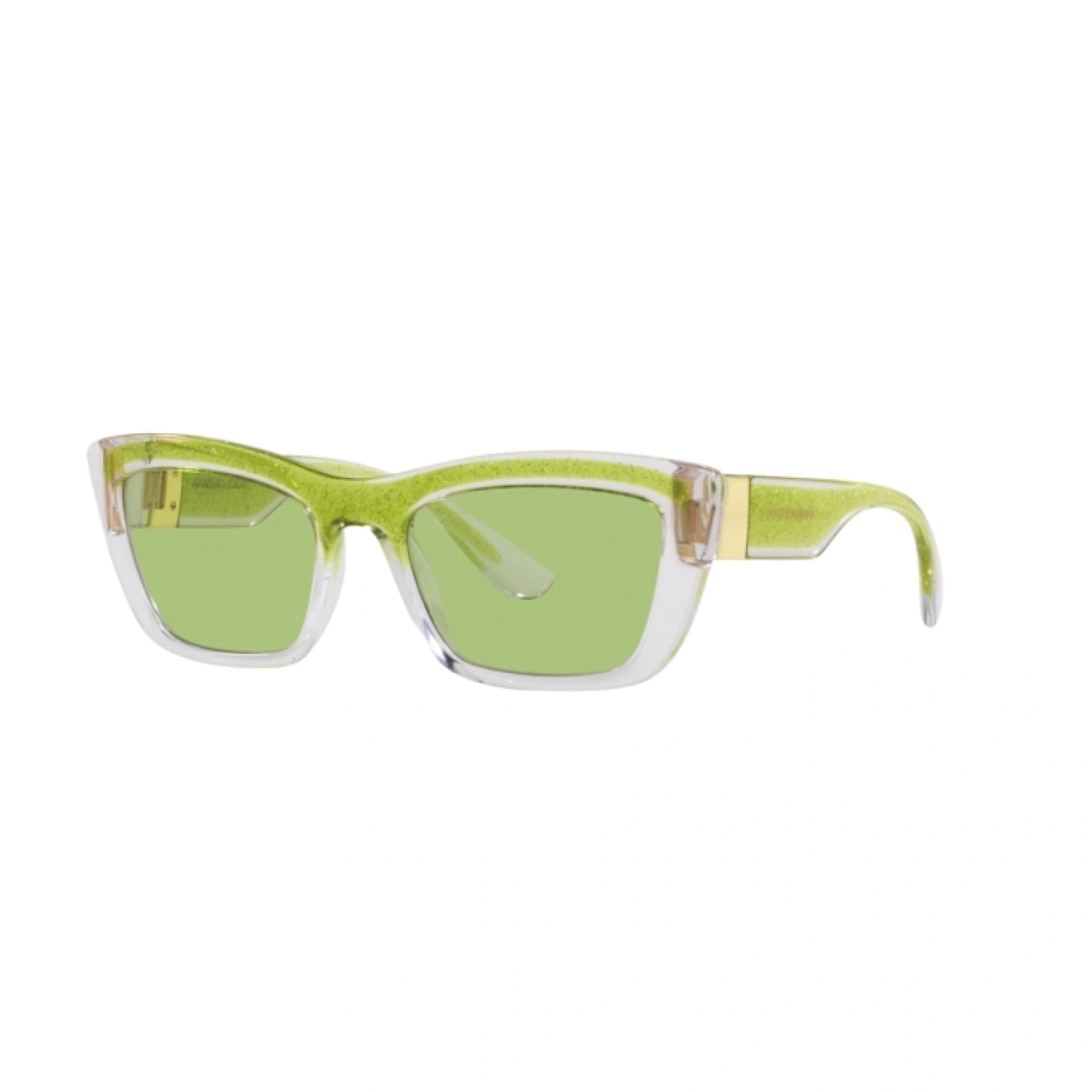 DOLCE & GABBANA DG 6171 - 3354/2 GLITTER TRASPARENTE/VERDE | OCCHIALE DA SOLE DONNA