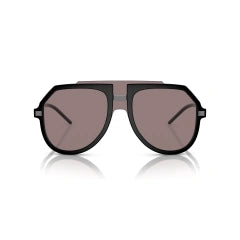 DOLCE & GABBANA DG 6195 - 25257N NERO OPACO | OCCHIALE DA SOLE UOMO CALIBRO 45