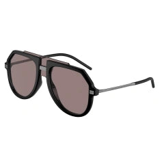 DOLCE & GABBANA DG 6195 - 25257N NERO OPACO | OCCHIALE DA SOLE UOMO CALIBRO 45