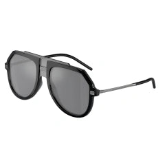 DOLCE & GABBANA DG 6195 - 501/6G NERO | OCCHIALE DA SOLE UOMO CALIBRO 45