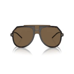 DOLCE & GABBANA DG 6195 - 502/73 L'AVANA | OCCHIALE DA SOLE UOMO CALIBRO 45
