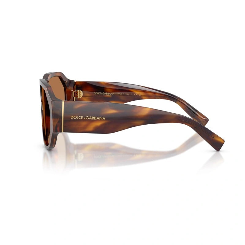 DOLCE & GABBANA - 306373 MARRONE STRIATO | OCCHIALE DA SOLE UOMO - DG 4504 CALIBRO 58