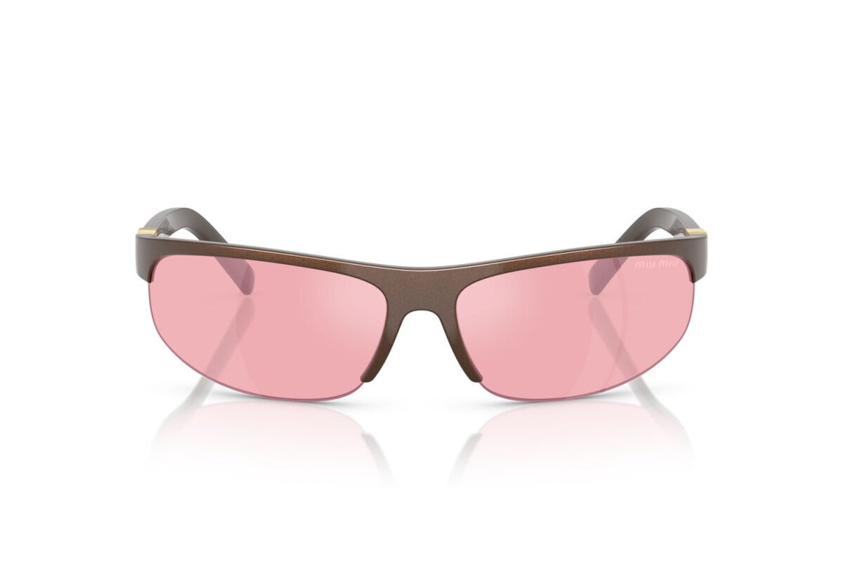 MIU MIU - 14Y70J CACAO METALLICO | OCCHIALE DA SOLE DONNA - MU A02S CALIBRO 70