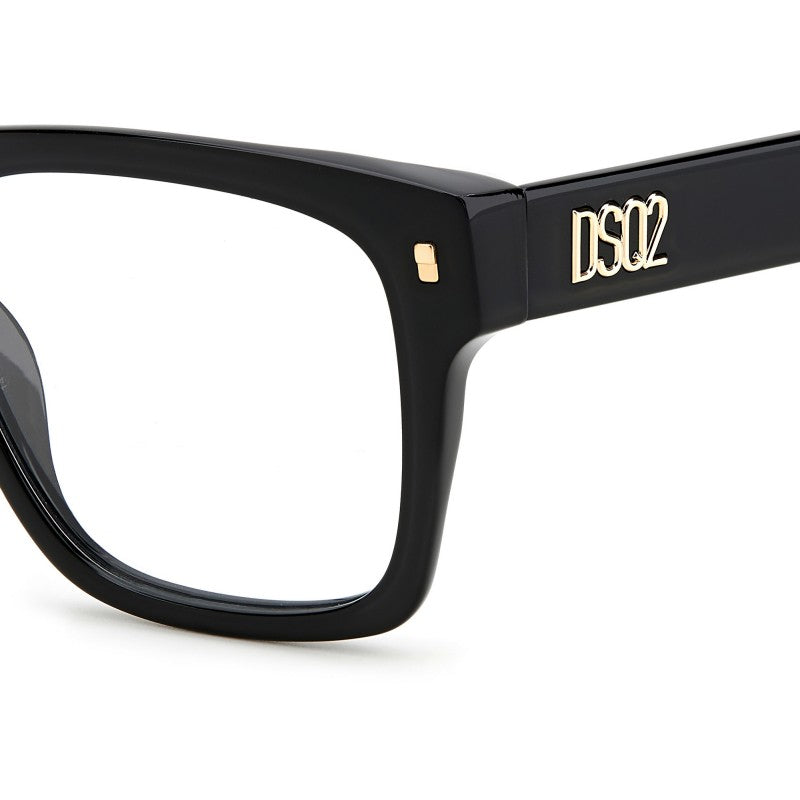 WOMEN'S EYEGLASSES DSQUARED2 D2 0025 - 807 BLACK 
