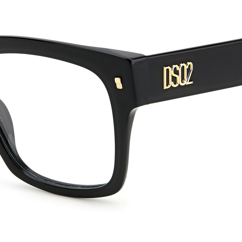 WOMEN'S EYEGLASSES DSQUARED2 D2 0025 - 807 BLACK 