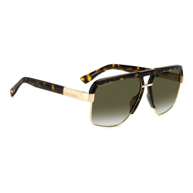 OCCHIALE DA SOLE UOMO | DSQUARED2 D2 0084/S - 2IK 9K ORO AVANA - CALIBRO 61