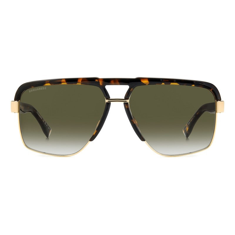 OCCHIALE DA SOLE UOMO | DSQUARED2 D2 0084/S - 2IK 9K ORO AVANA - CALIBRO 61