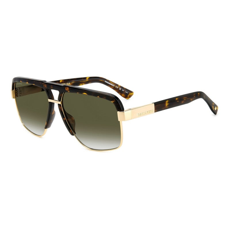 OCCHIALE DA SOLE UOMO | DSQUARED2 D2 0084/S - 2IK 9K ORO AVANA - CALIBRO 61