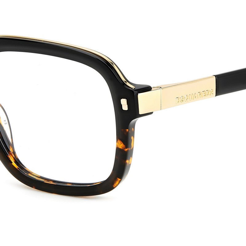 WOMEN'S EYEGLASSES DSQUARED2 D2 0025 - 807 BLACK 
