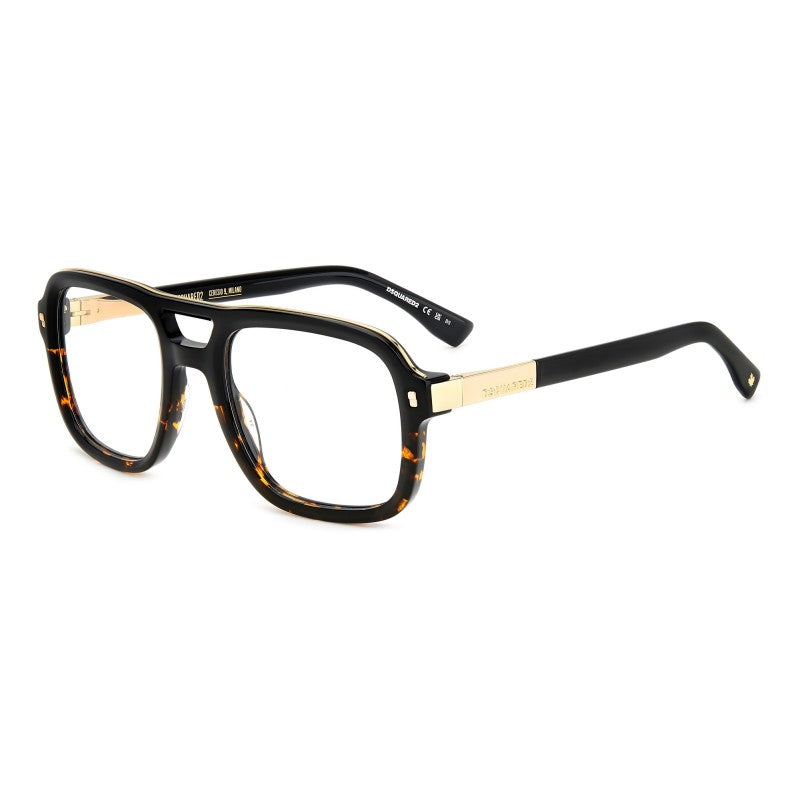 WOMEN'S EYEGLASSES DSQUARED2 D2 0025 - 807 BLACK 