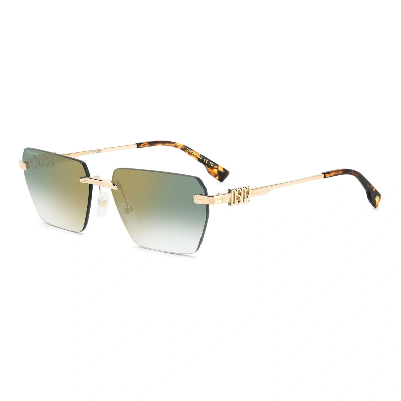occhiale da sole Dsquared2 D2 0102/S PEF D6 VERDE ORO