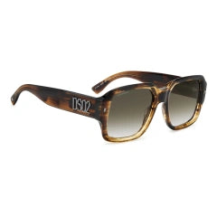DSQUARED2 D2 0106/S - GMV 9K CORNO MARRONE | OCCHIALE DA SOLE UOMO CALIBRO 54