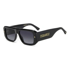 DSQUARED2 D2 0107/S - 807 9O NERO | OCCHIALE DA SOLE UOMO CALIBRO 54