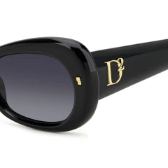 DSQUARED2 D2 0110/S - 807 9O NERO | OCCHIALE DA SOLE DONNA CALIBRO 52