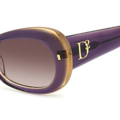 DSQUARED2 D2 0110/S - S2N HA BEIGE VIOLACEO | OCCHIALE DA SOLE DONNA CALIBRO 52