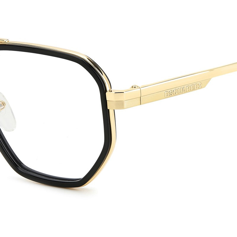 OCCHIALE DA VISTA UOMO | DSQUARED2 D2 0111 - 807 NERO - CALIBRO 52