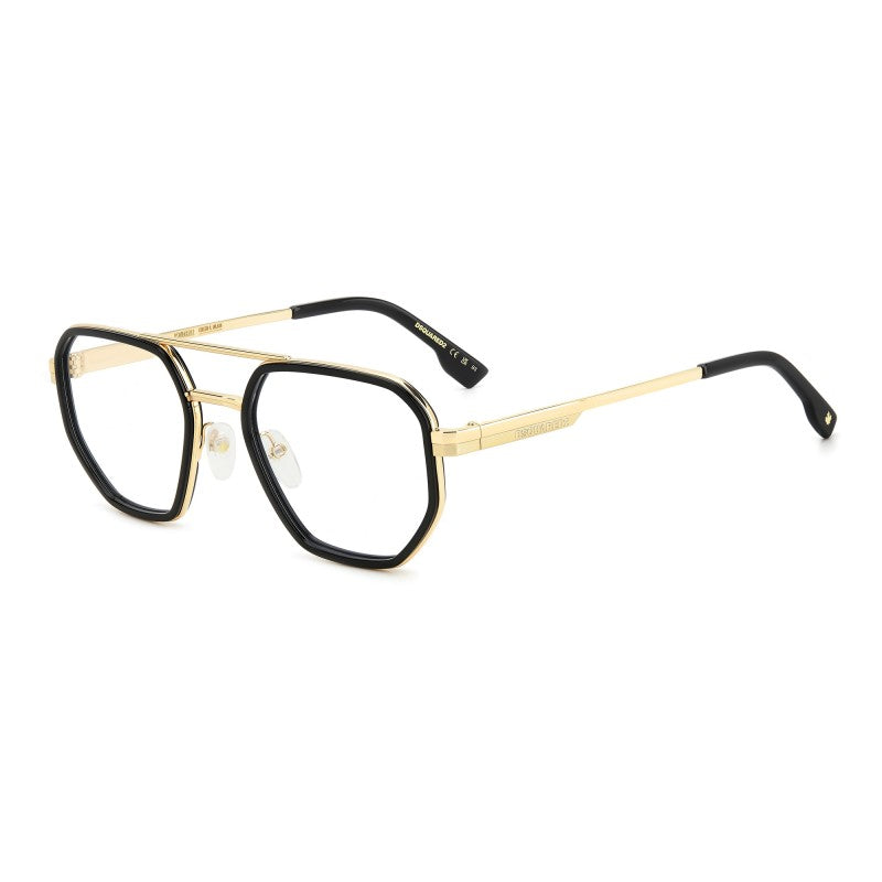 OCCHIALE DA VISTA UOMO | DSQUARED2 D2 0111 - 807 NERO - CALIBRO 52