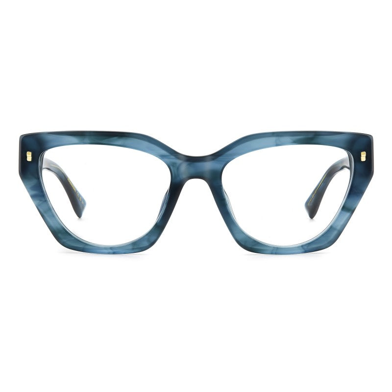 OCCHIALE DA VISTA DONNA | DSQUARED2 D2 0117 - 38I CORNO BLU - CALIBRO 53