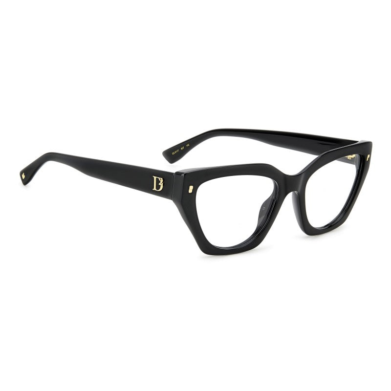 OCCHIALE DA VISTA DONNA | DSQUARED2 D2 0117 - 807 NERO - CALIBRO 53