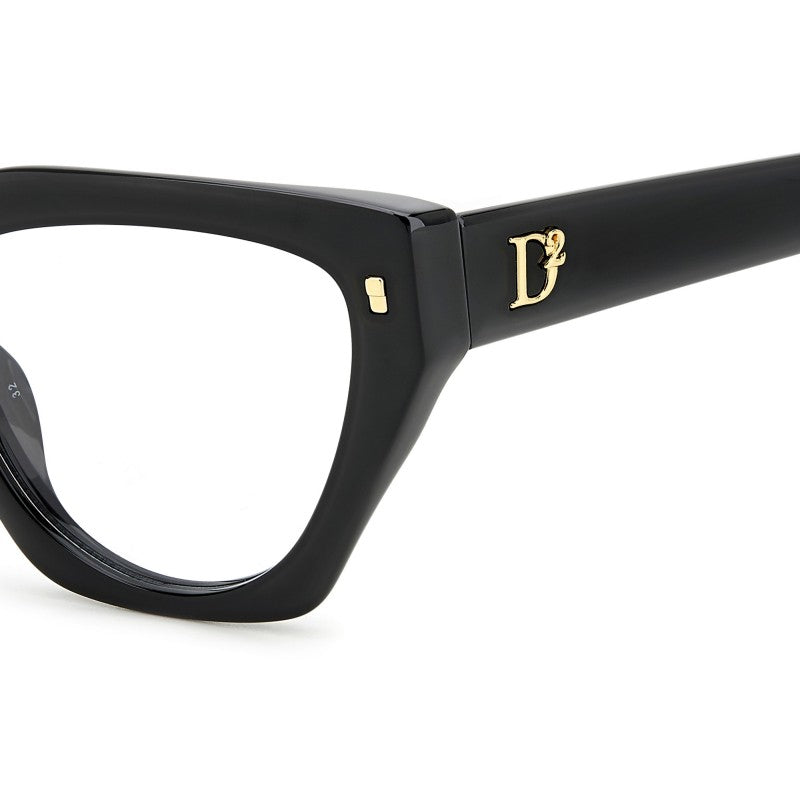 OCCHIALE DA VISTA DONNA | DSQUARED2 D2 0117 - 807 NERO - CALIBRO 53