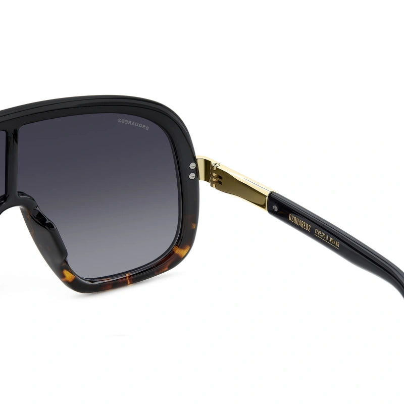 DSQUARED2 - WR7 9O AVANA NERA | OCCHIALE DA SOLE UOMO - D2 0119/S CALIBRO UNICO