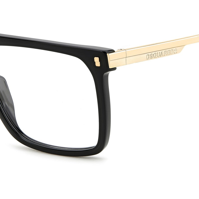 WOMEN'S EYEGLASSES DSQUARED2 D2 0025 - 807 BLACK 