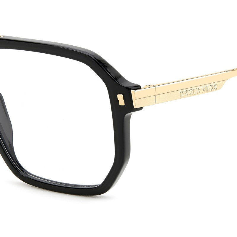 WOMEN'S EYEGLASSES DSQUARED2 D2 0025 - 807 BLACK 