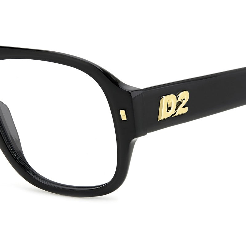 WOMEN'S EYEGLASSES DSQUARED2 D2 0025 - 807 BLACK 