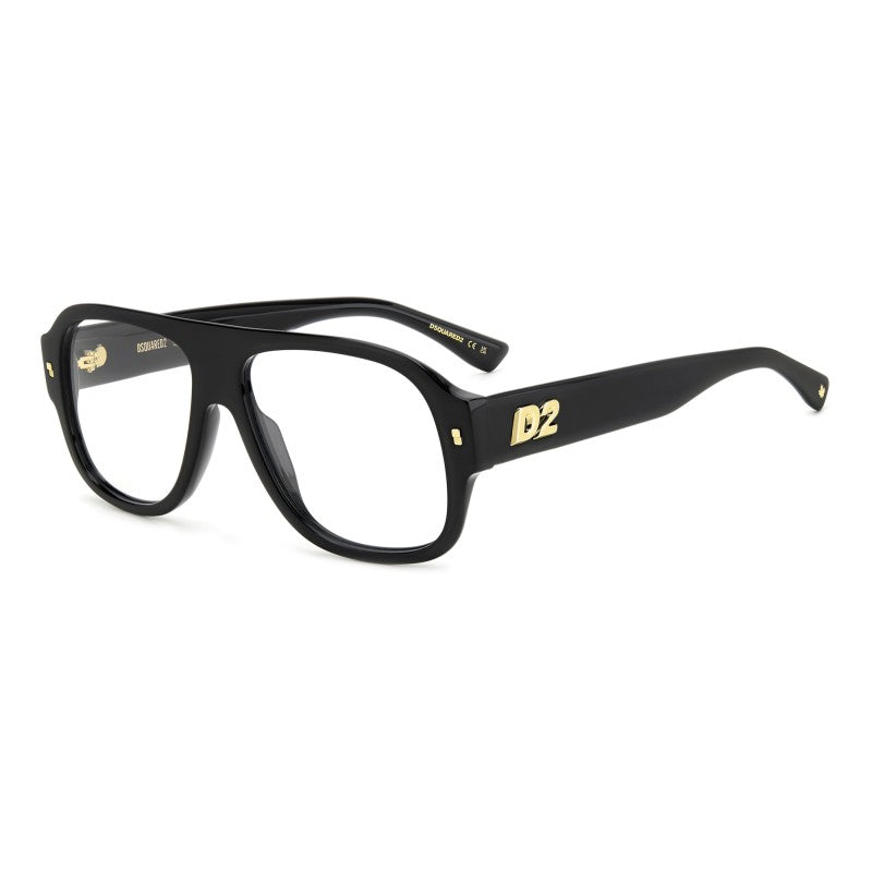 WOMEN'S EYEGLASSES DSQUARED2 D2 0025 - 807 BLACK 