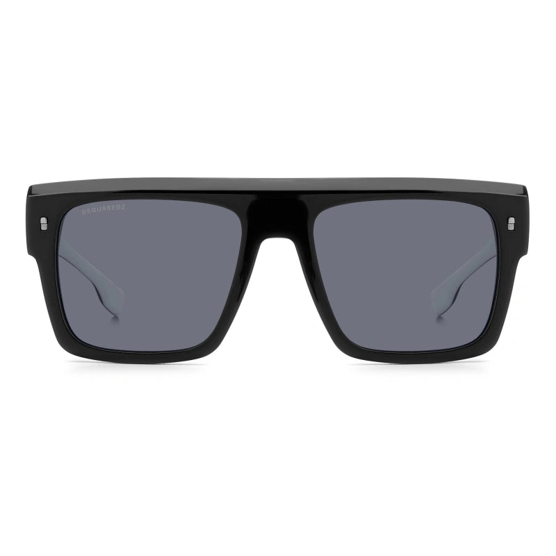 DSQUARED2 - 80S IR NERO BIANCO | OCCHIALE DA SOLE UOMO - D2 0127/S CALIBRO 56
