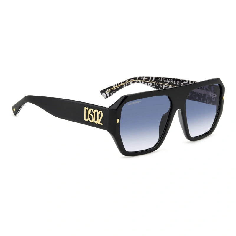 DSQUARED2 - TAY 08 MODELLO NERO BIANCO | OCCHIALE DA SOLE UOMO - D2 0128/S CALIBRO 58