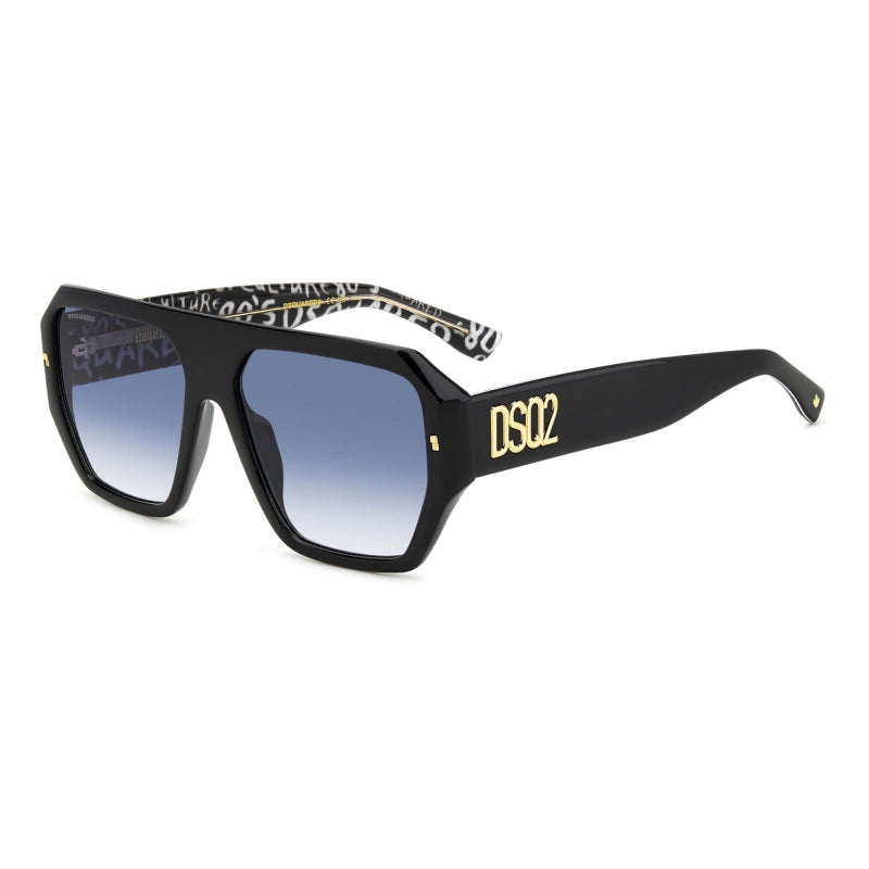 DSQUARED2 - TAY 08 MODELLO NERO BIANCO | OCCHIALE DA SOLE UOMO - D2 0128/S CALIBRO 58