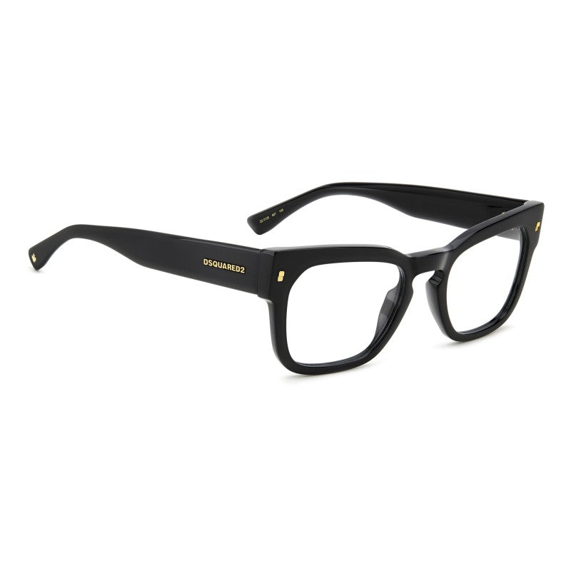 OCCHIALE DA VISTA UOMO | DSQUARED2 D2 0129 - 807 NERO - CALIBRO 51