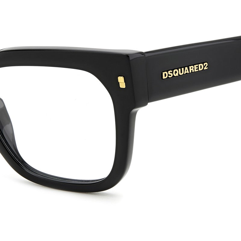 OCCHIALE DA VISTA UOMO | DSQUARED2 D2 0129 - 807 NERO - CALIBRO 51