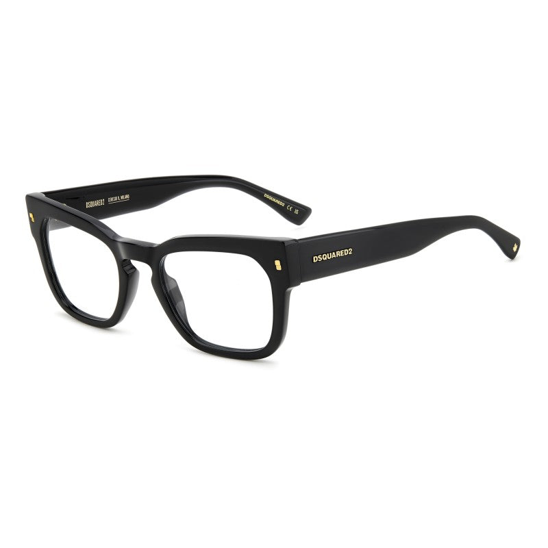 OCCHIALE DA VISTA UOMO | DSQUARED2 D2 0129 - 807 NERO - CALIBRO 51