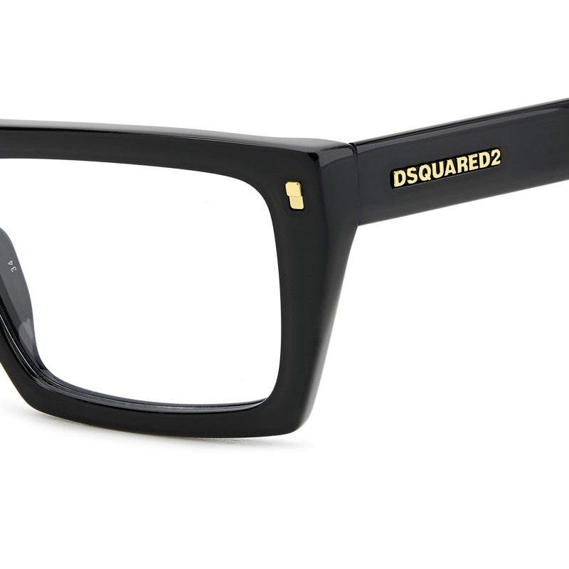 WOMEN'S EYEGLASSES DSQUARED2 D2 0025 - 807 BLACK 