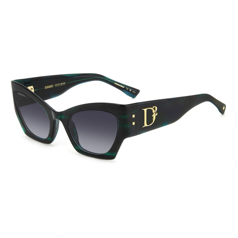 DSQUARED2 - 6AK 9O CORNO VERDE | OCCHIALE DA SOLE DONNA - D2 0132/S CALIBRO 55