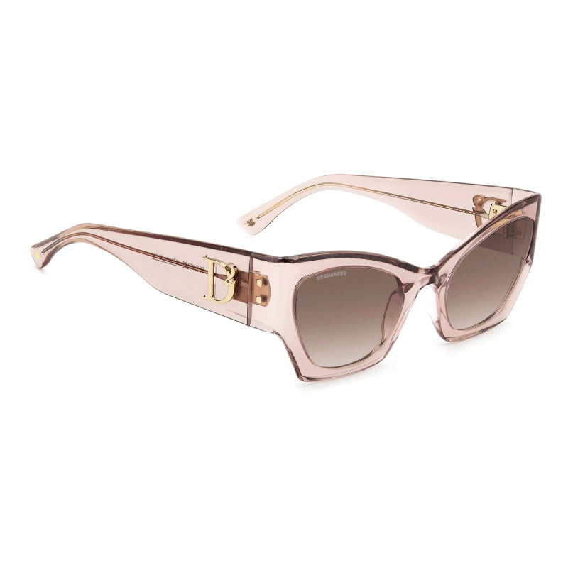 DSQUARED2 - 8XO HA CRISTALLO ROSA | OCCHIALE DA SOLE DONNA - D2 0132/S CALIBRO 55