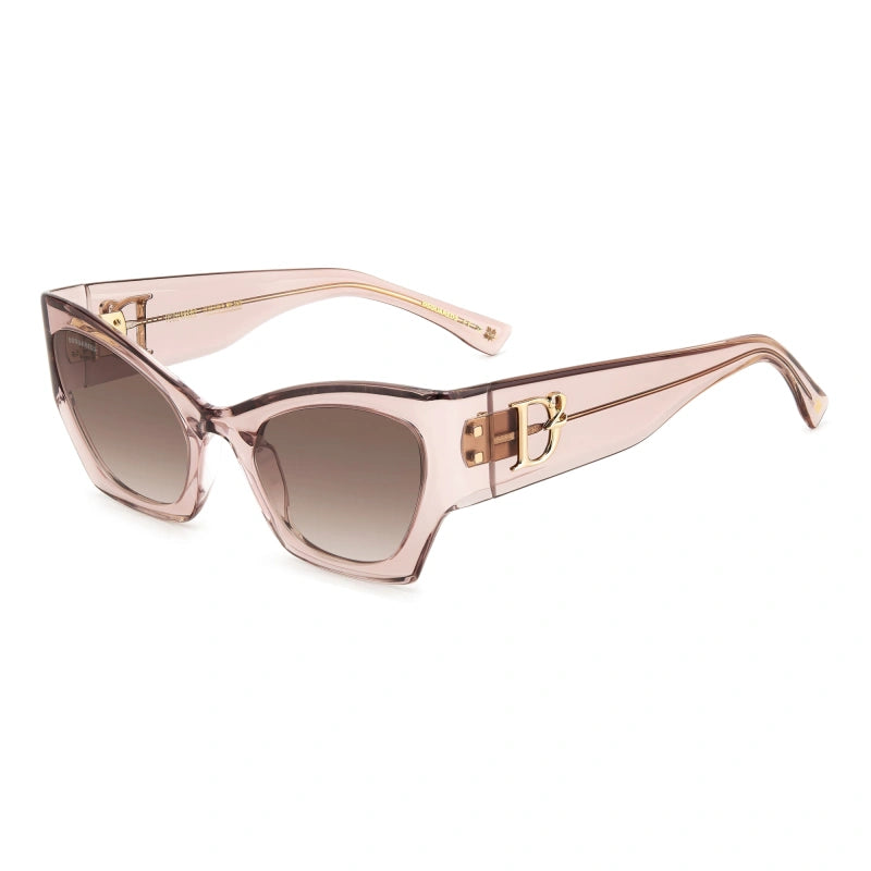 DSQUARED2 - 8XO HA CRISTALLO ROSA | OCCHIALE DA SOLE DONNA - D2 0132/S CALIBRO 55