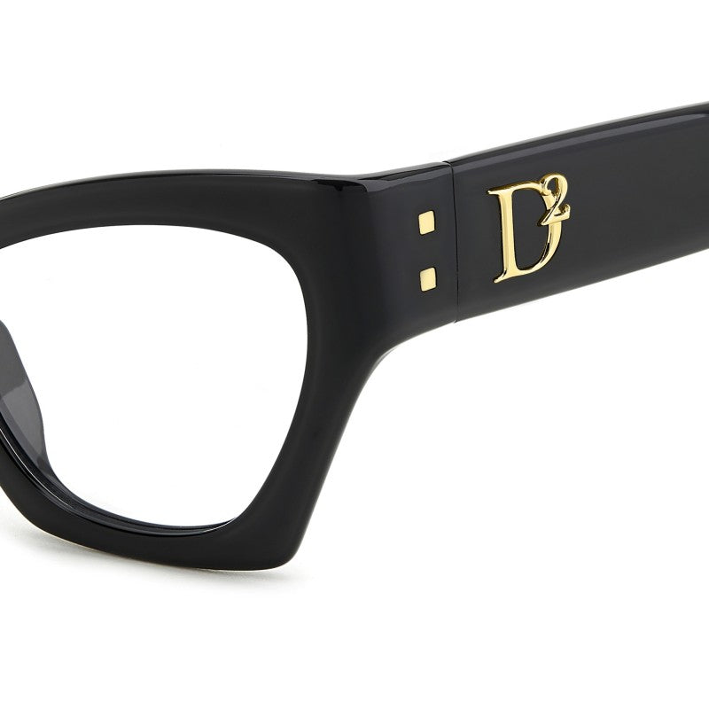 OCCHIALE DA VISTA DONNA | DSQUARED2 D2 0133 - 807 NERO - CALIBRO 53