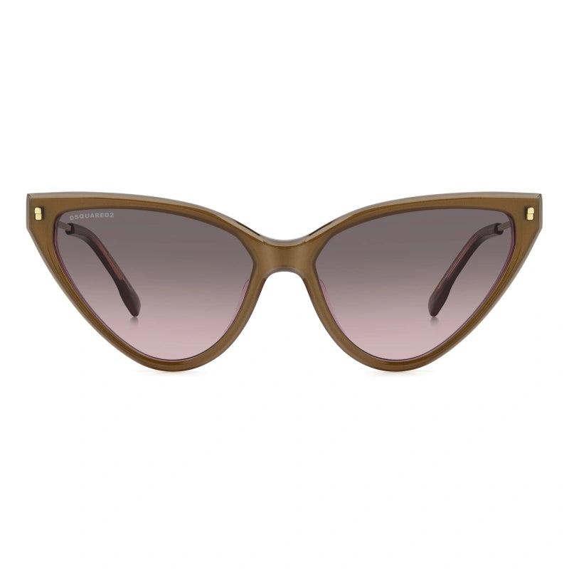 DSQUARED2 - HKL M2 MARRONE METALLIZZATO | OCCHIALE DA SOLE DONNA - D2 0134/S CALIBRO 58
