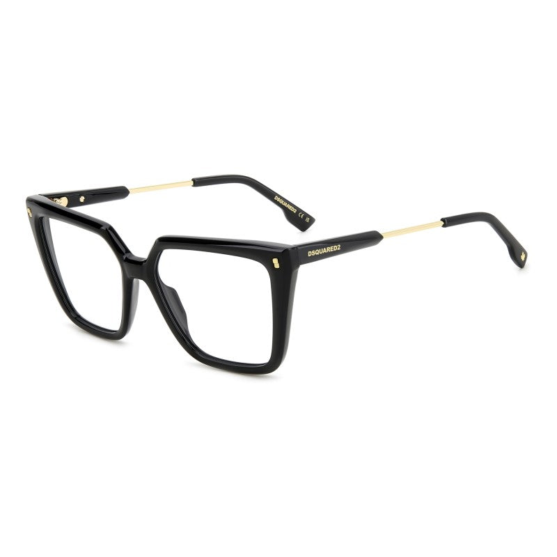 OCCHIALE DA VISTA DONNA | DSQUARED2 D2 0136 - 807 NERO - CALIBRO 54