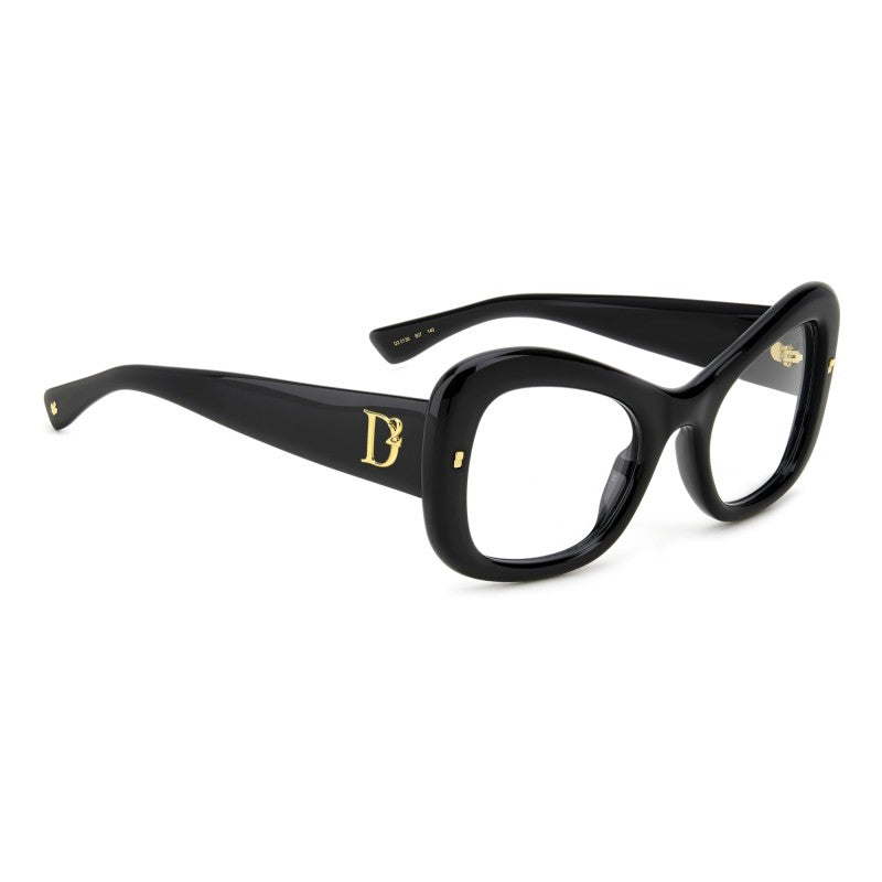 OCCHIALE DA VISTA DONNA | DSQUARED2 D2 0138 - 807 NERO - CALIBRO 52