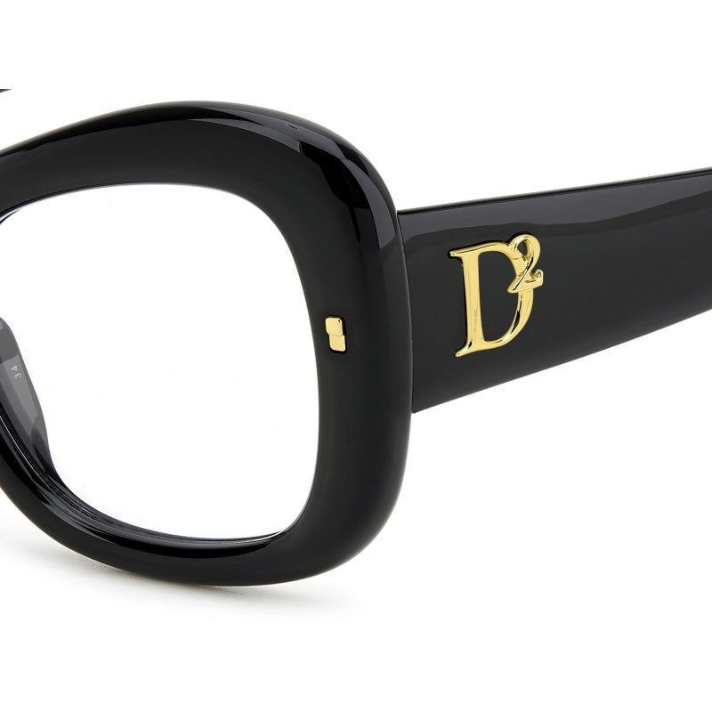 OCCHIALE DA VISTA DONNA | DSQUARED2 D2 0138 - 807 NERO - CALIBRO 52
