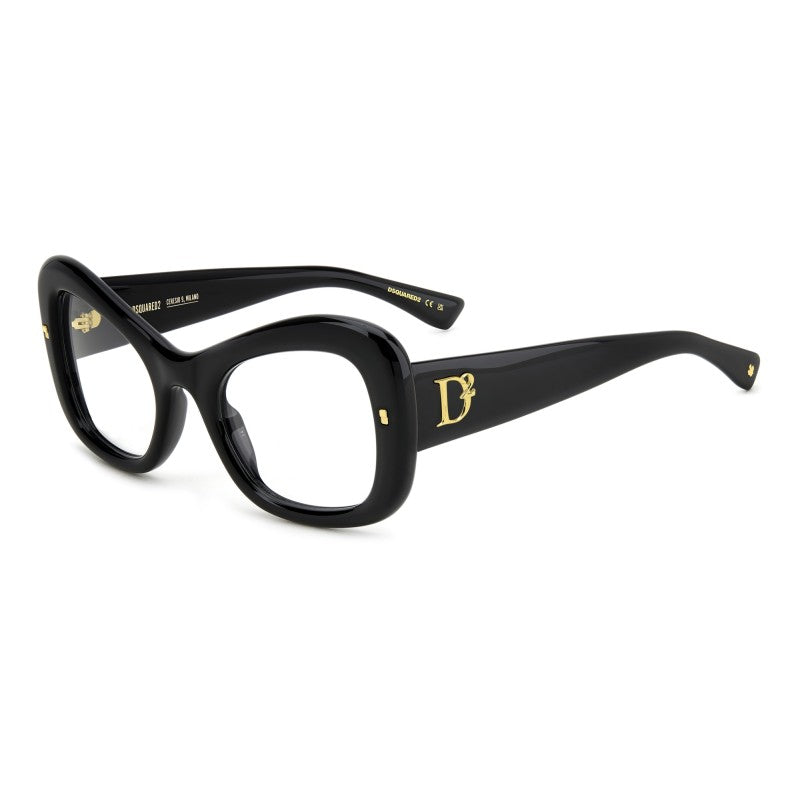 OCCHIALE DA VISTA DONNA | DSQUARED2 D2 0138 - 807 NERO - CALIBRO 52