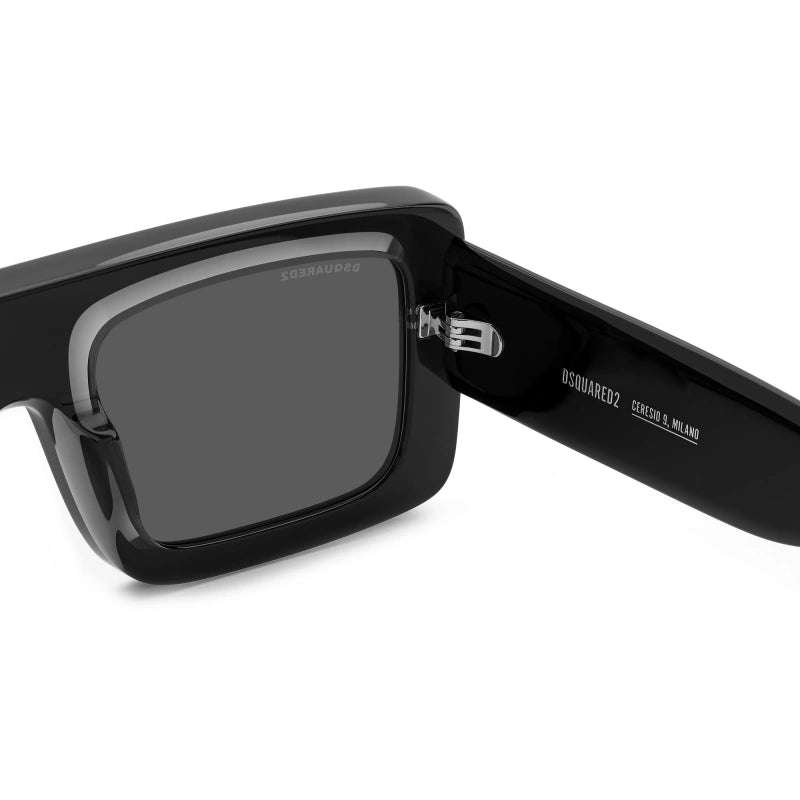 DSQUARED2 - 08A IR GRIGIO NERO | OCCHIALE DA SOLE UOMO - D2 0141/S CALIBRO UNICO