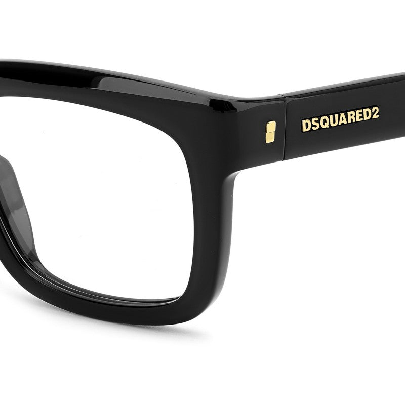 WOMEN'S EYEGLASSES DSQUARED2 D2 0025 - 807 BLACK 