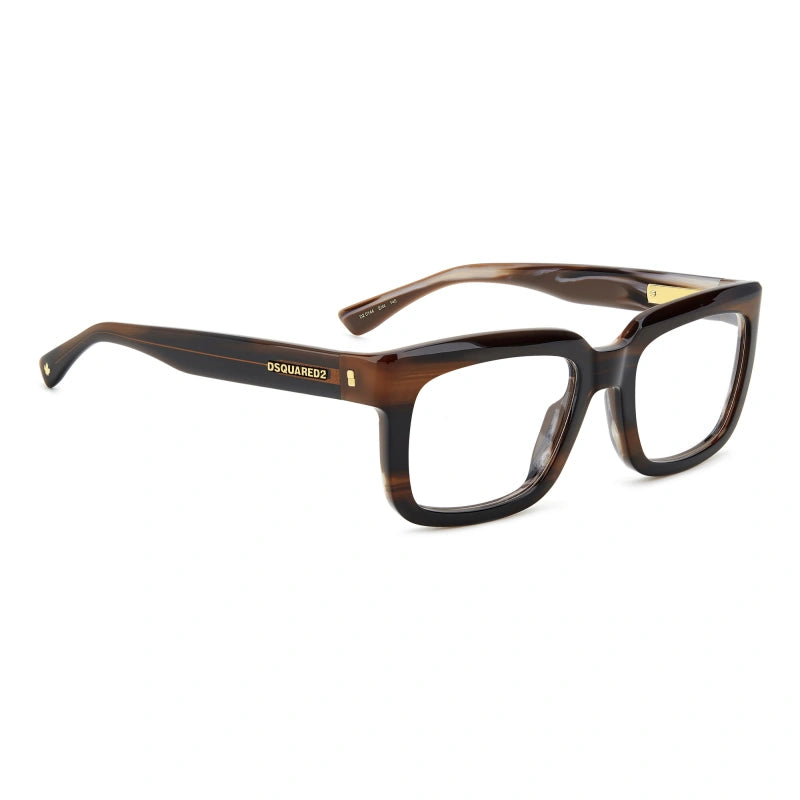 DSQUARED2 - EX4 CORNO MARRONE | OCCHIALE DA VISTA UOMO - D2 0144 CALIBRO UNICO