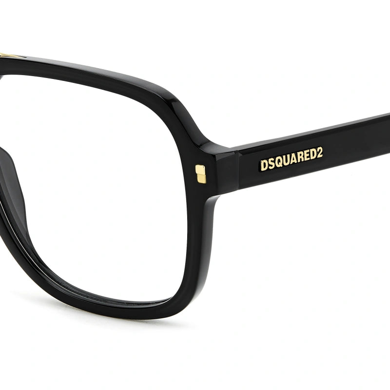 DSQUARED2 - 807 NERO | OCCHIALE DA VISTA UOMO - D2 0145 CALIBRO UNICO